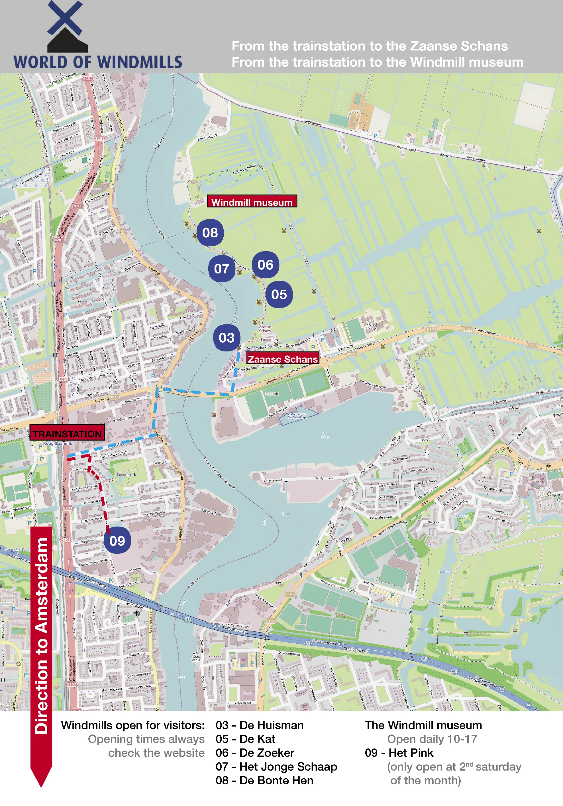 Train to Zaanse Schans